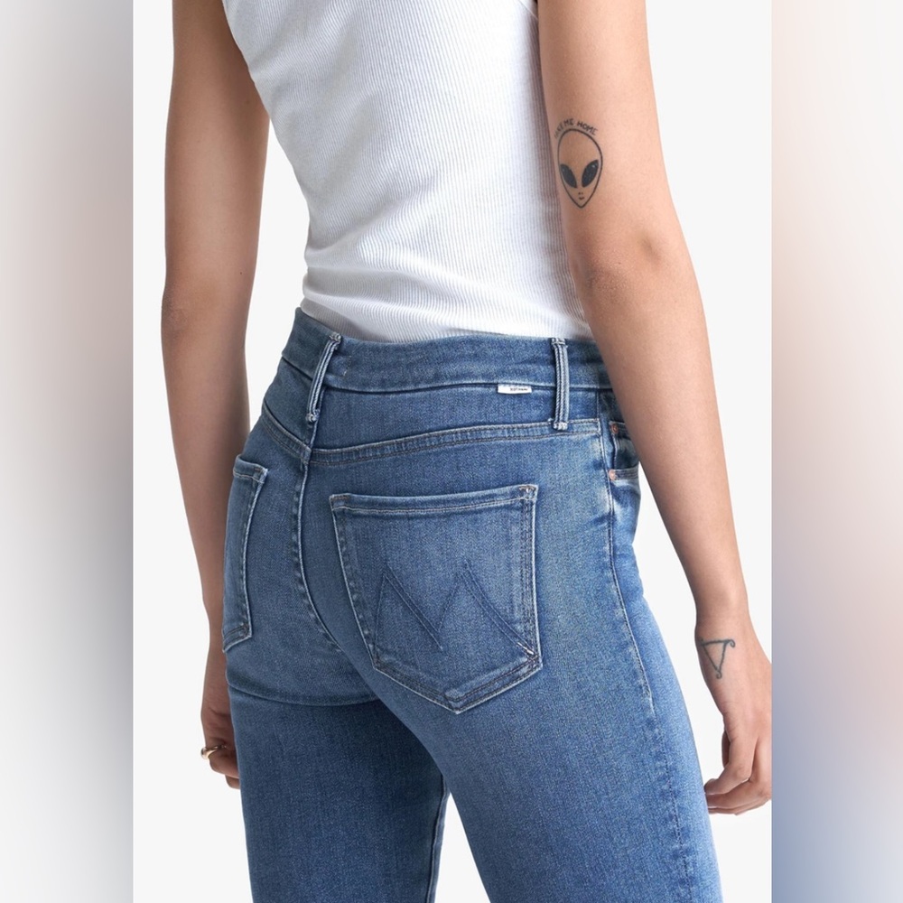 MOTHER The Looker Crop Jeans Northern Lights